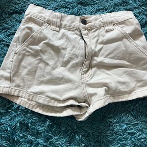 Pacsun cream mom shorts